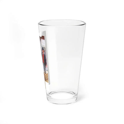 La-dies 'n' gentleman now comes the death-defying jump, McCall's magazine, December 1931 - Pint Glass 16oz - Go Mug Yourself