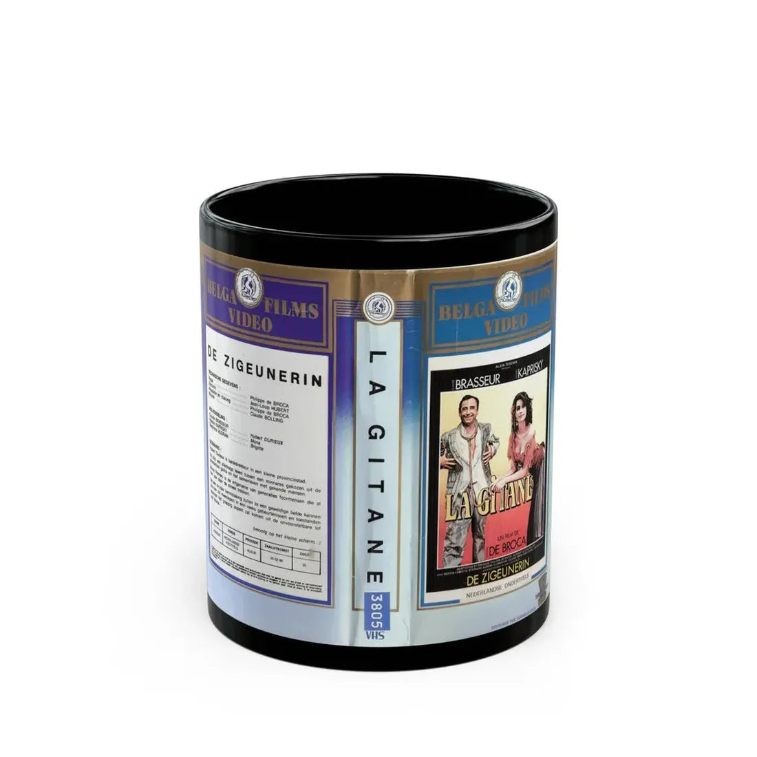 LA GITANE (VHS COVER) - Black Coffee Mug 11oz - Go Mug Yourself