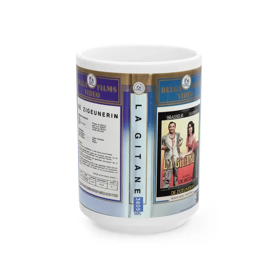 LA GITANE (VHS COVER) - White Coffee Mug 15oz - Go Mug Yourself