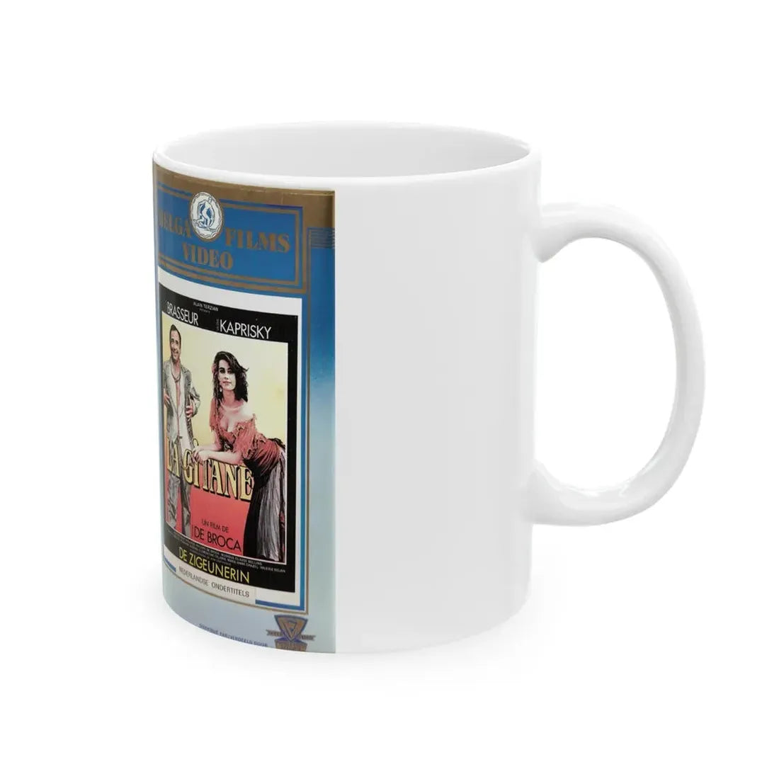 LA GITANE (VHS COVER) - White Coffee Mug - Go Mug Yourself