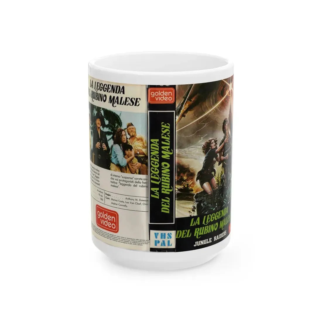 LA LEGGENDA DEL RUBINO MALESE (VHS COVER) - White Coffee Mug 15oz - Go Mug Yourself