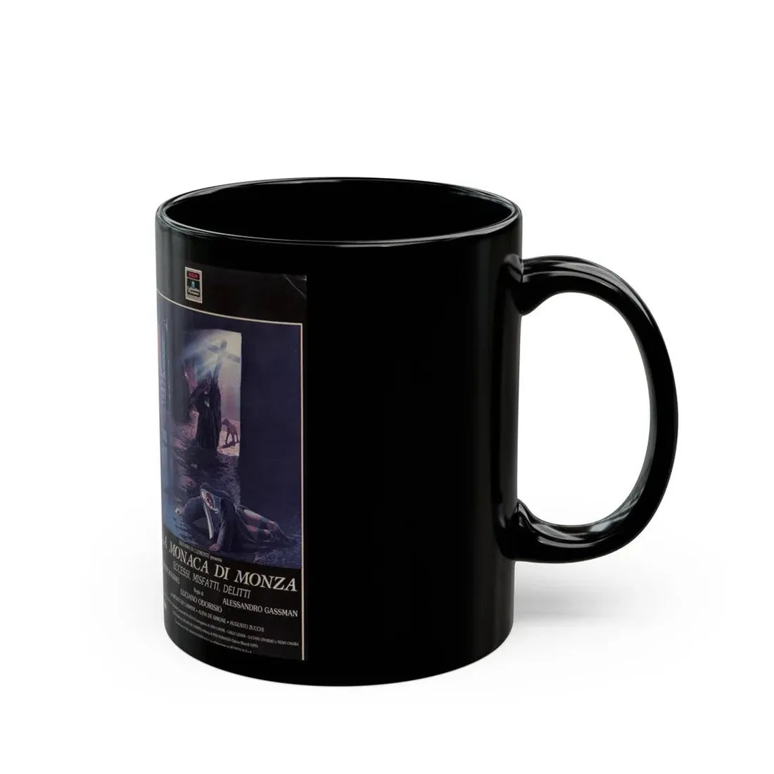 LA MONACA DI MONZA (VHS COVER) - Black Coffee Mug - Go Mug Yourself