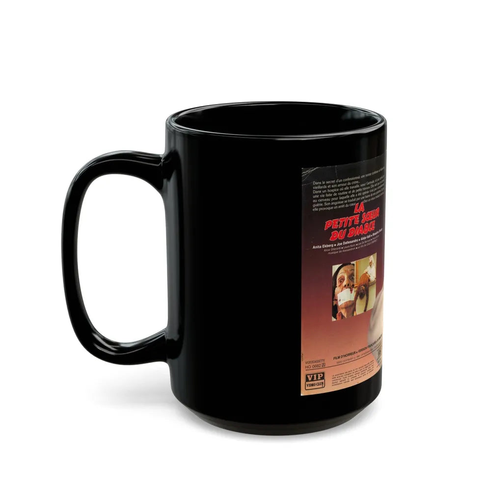 LA PETITE SCEUR DU DIABLE (VHS COVER) - Black Coffee Mug-Go Mug Yourself