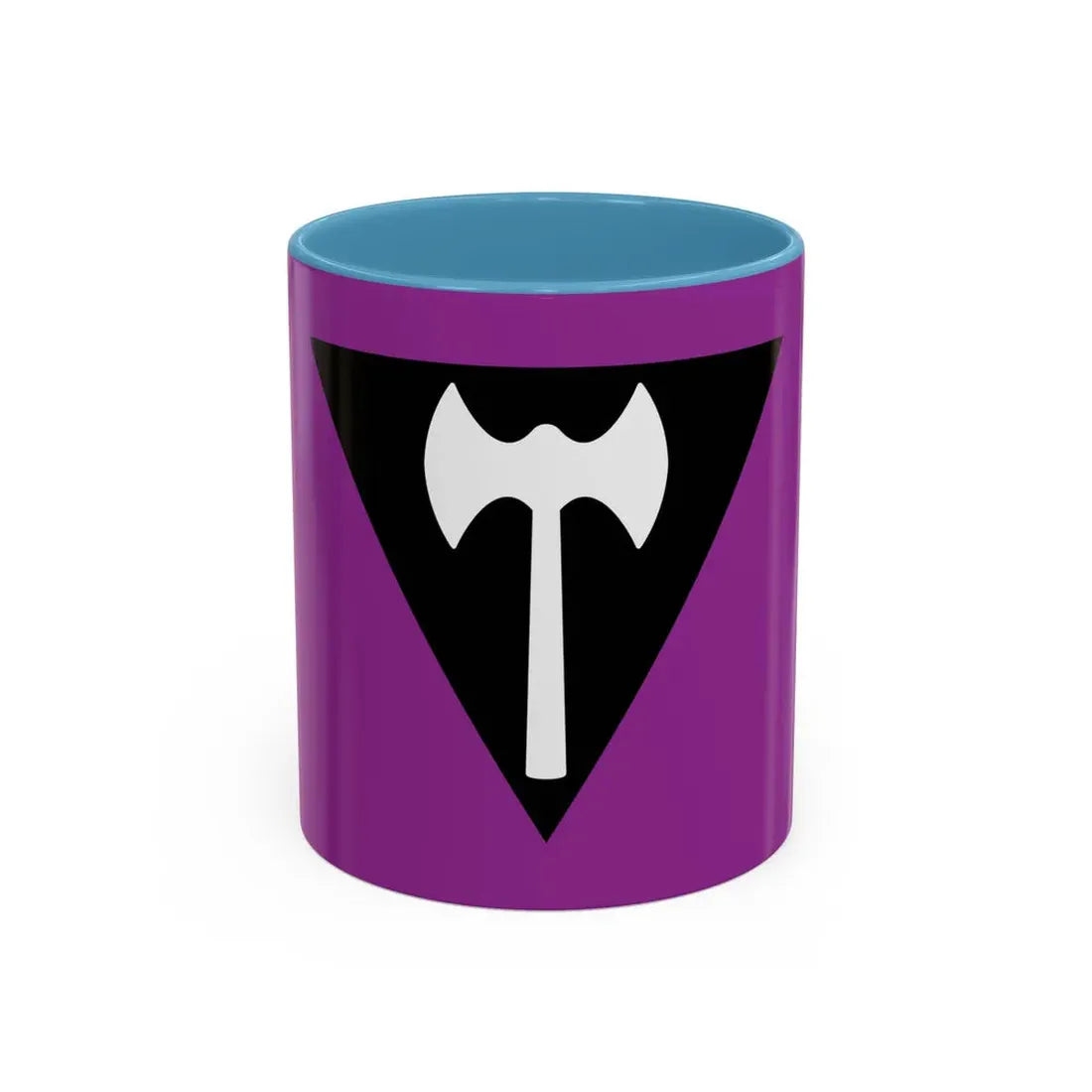 Labrys Lesbian Pride Flag - Accent Coffee Mug 11oz Light Blue - Go Mug Yourself