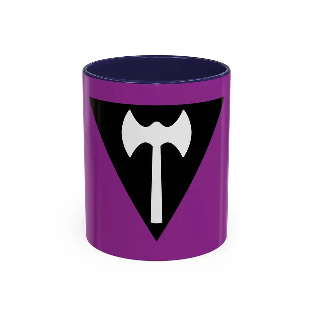 Labrys Lesbian Pride Flag - Accent Coffee Mug 11oz Navy - Go Mug Yourself