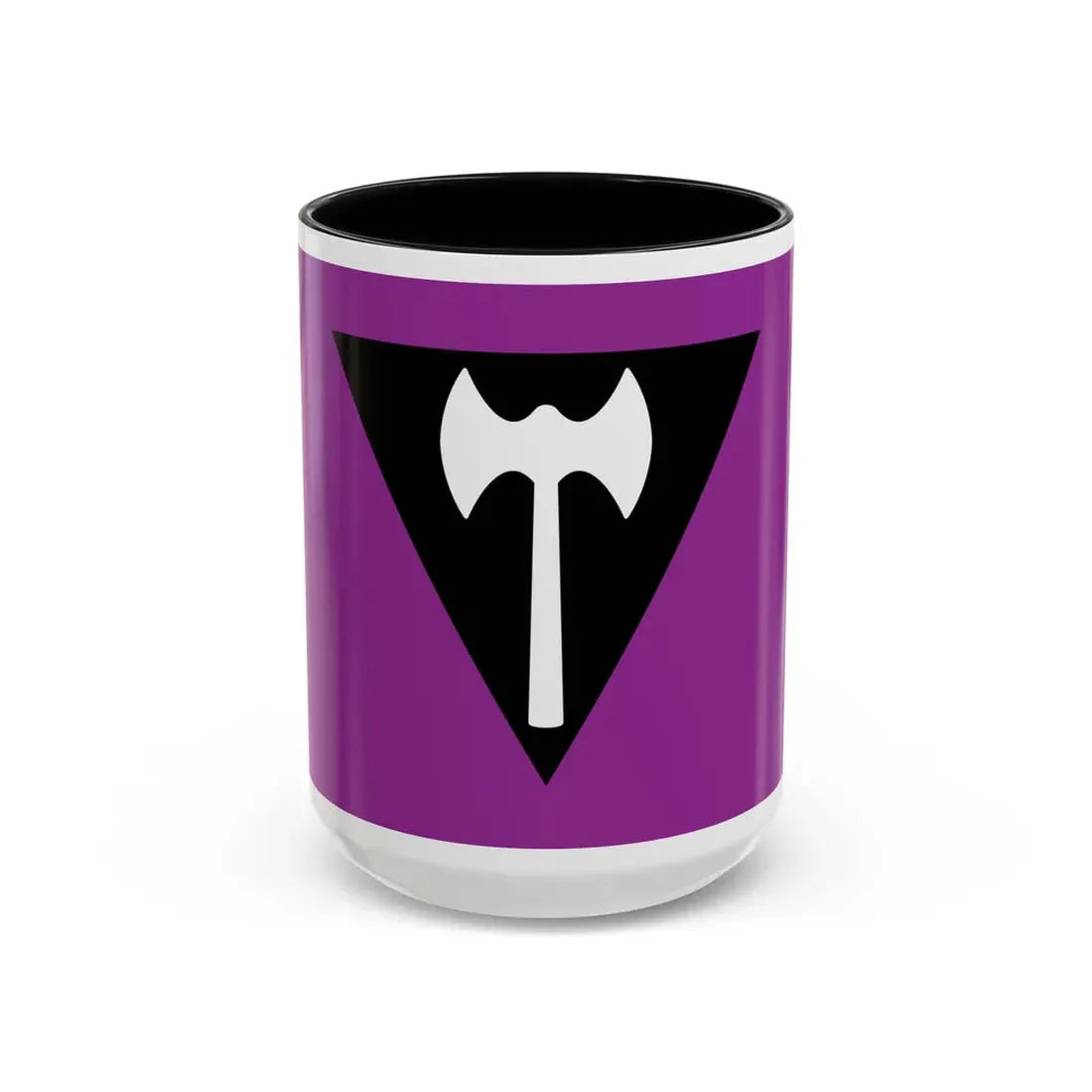 Labrys Lesbian Pride Flag - Accent Coffee Mug 15oz Black - Go Mug Yourself