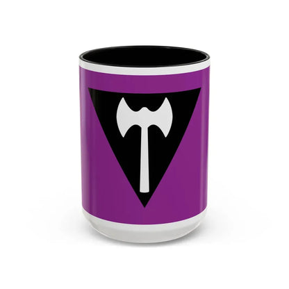 Labrys Lesbian Pride Flag - Accent Coffee Mug 15oz Black - Go Mug Yourself