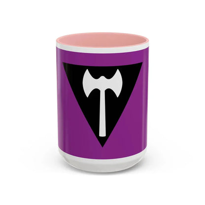 Labrys Lesbian Pride Flag - Accent Coffee Mug 15oz Pink - Go Mug Yourself