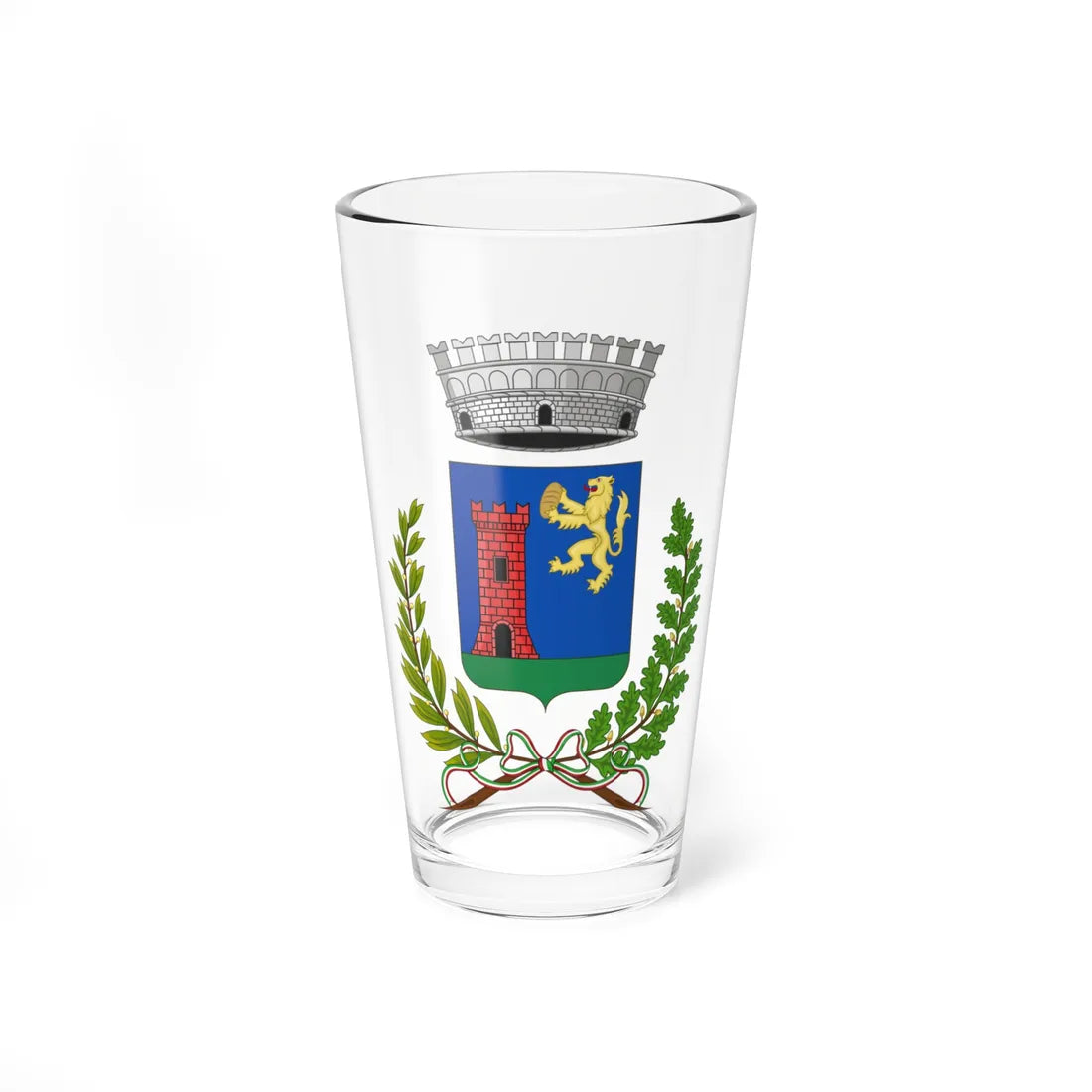 Laconi-Stemma (Italy) (Coat of Arms) Pint Glass 16oz 16oz - Go Mug Yourself