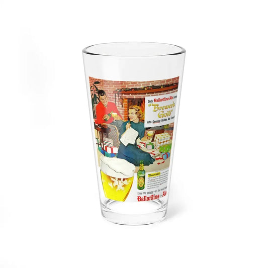 Ladling Out the Beer, advertisement, LIFE, Dec 1957 - Pint Glass 16oz 16oz - Go Mug Yourself