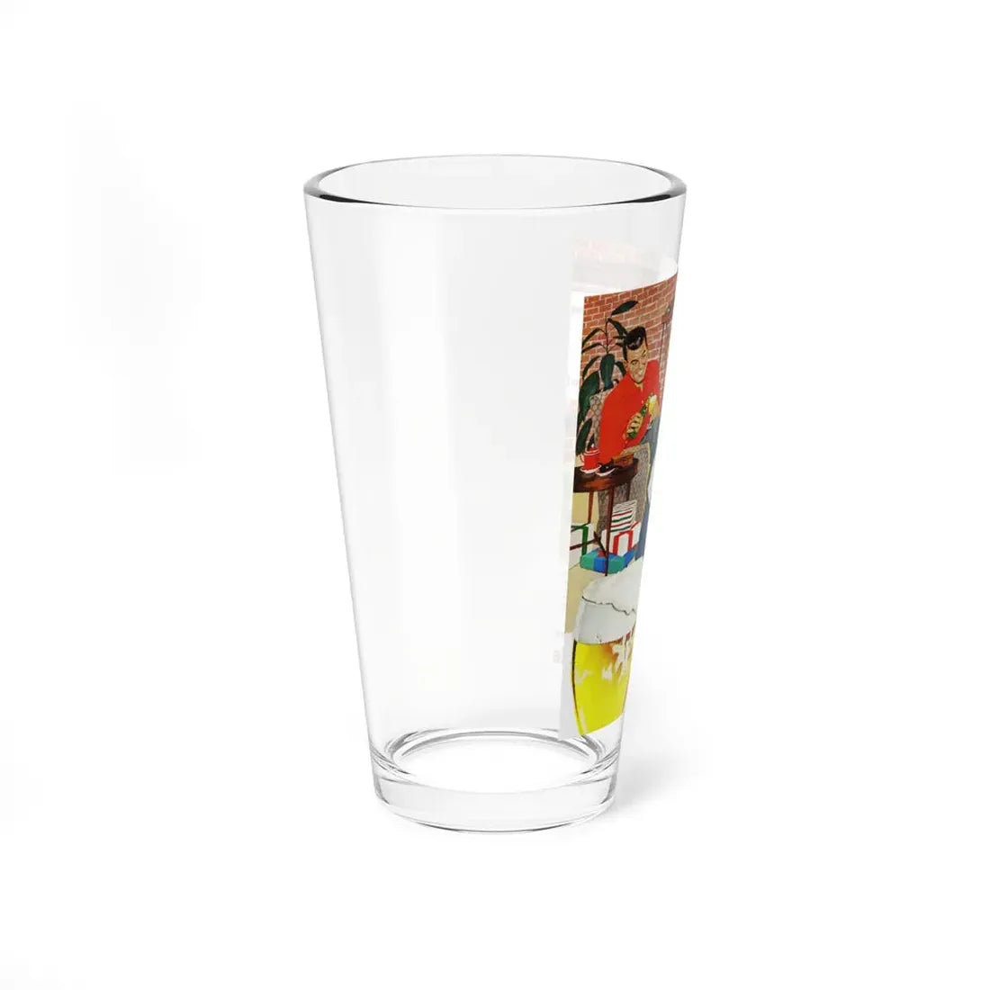 Ladling Out the Beer, advertisement, LIFE, Dec 1957 - Pint Glass 16oz - Go Mug Yourself