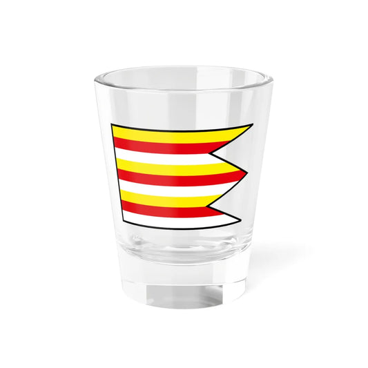 Ladmovce Trebisov Flag (Slovakia) Shot Glass 1.5oz 1.5oz - Go Mug Yourself