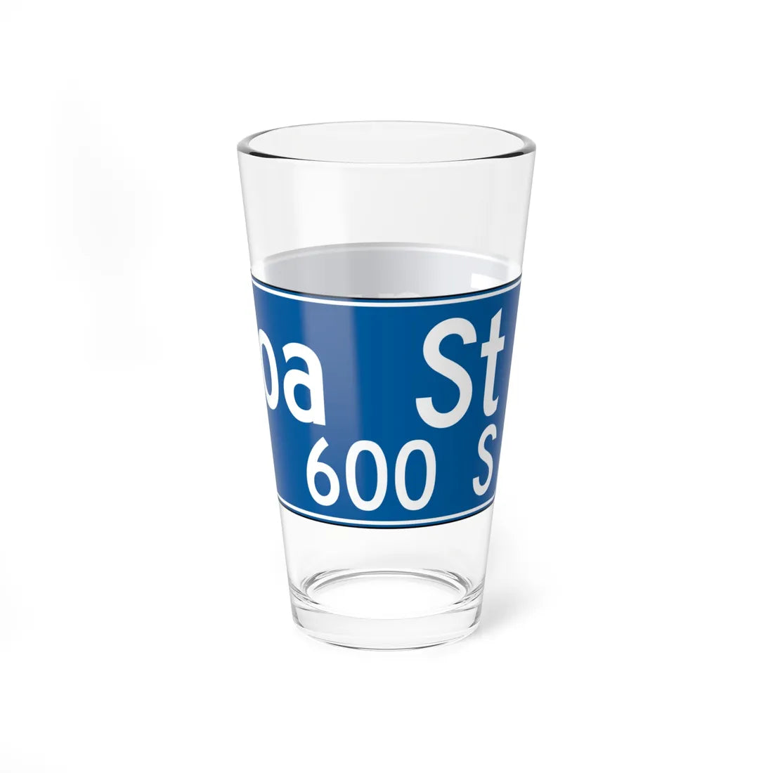 LADOT Figueroa St Sign (California) (Road Sign) Pint Glass 16oz - Go Mug Yourself