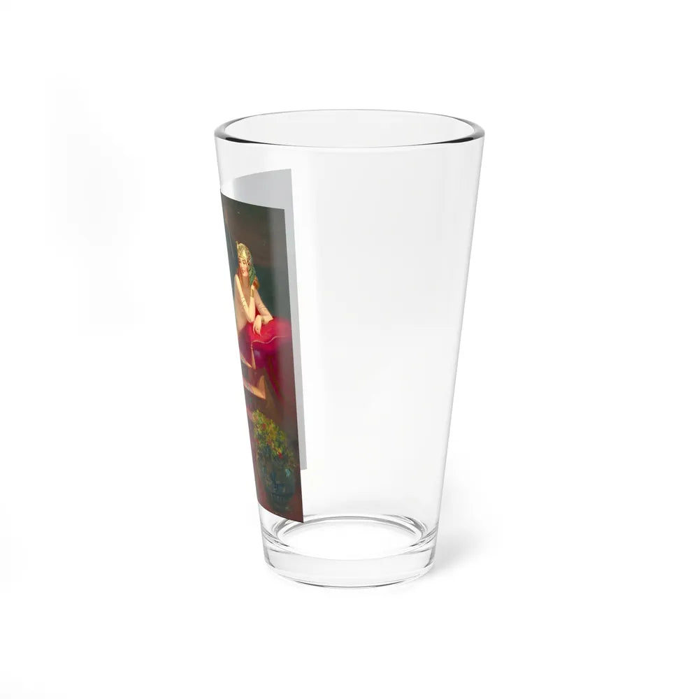 Lady and Peacock - Pint Glass 16oz-Go Mug Yourself