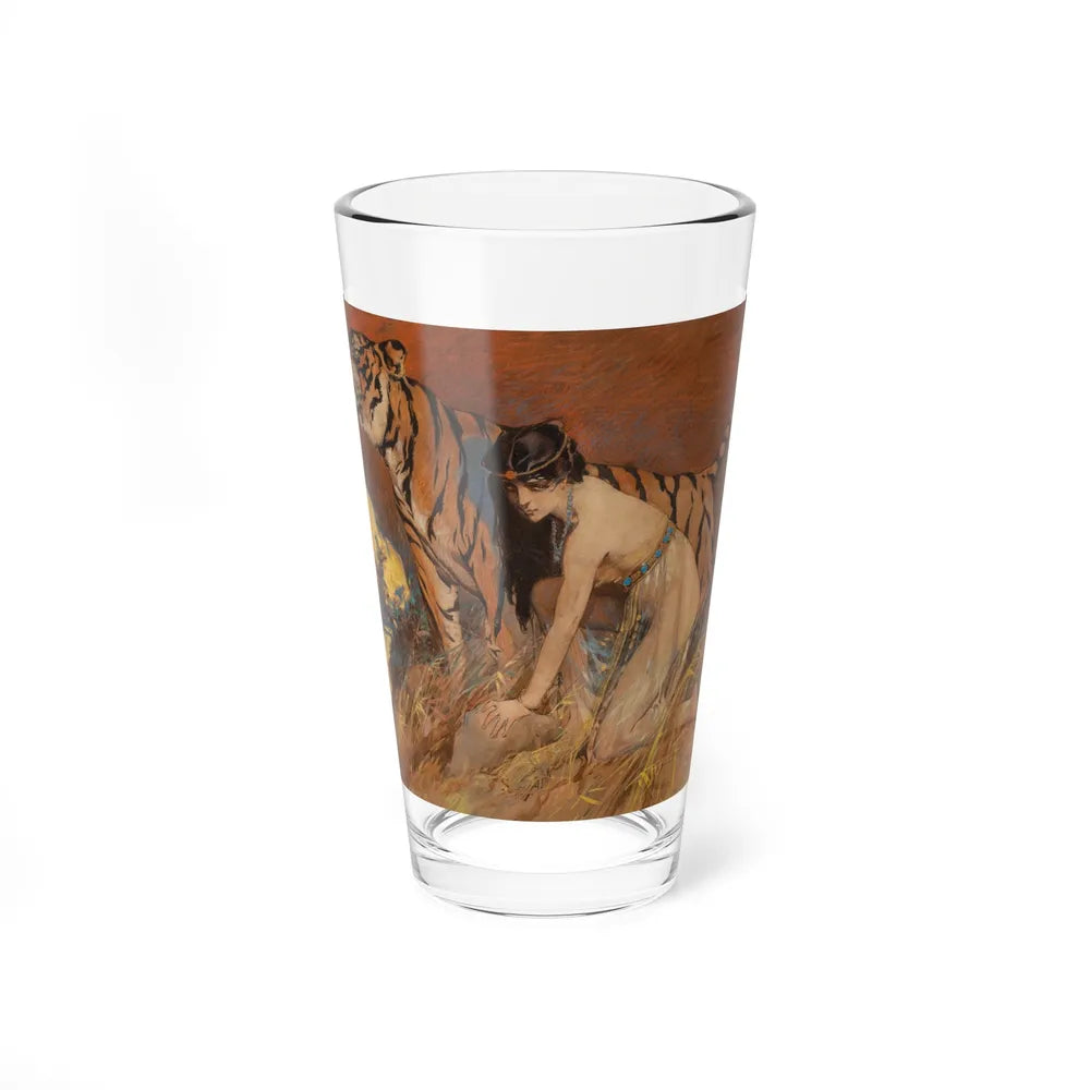 Lady and Tiger - Pint Glass 16oz-16oz-Go Mug Yourself