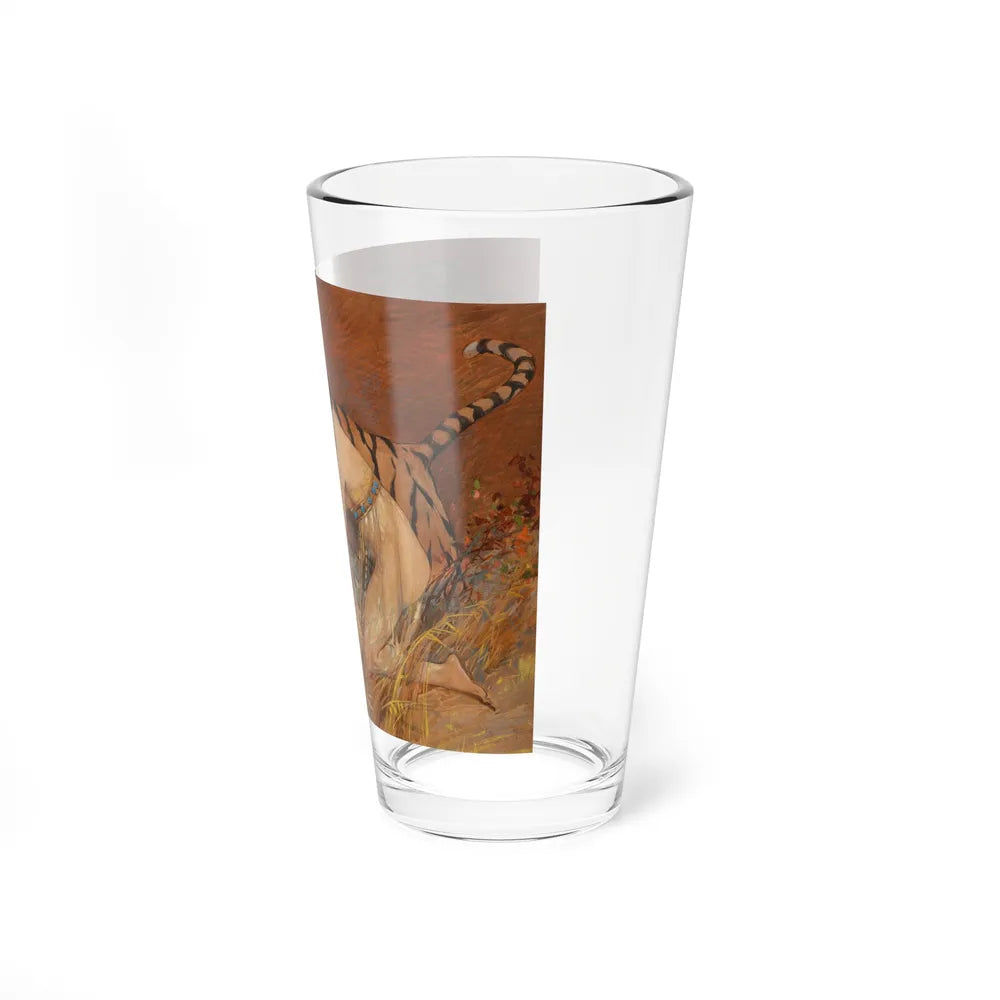 Lady and Tiger - Pint Glass 16oz-Go Mug Yourself