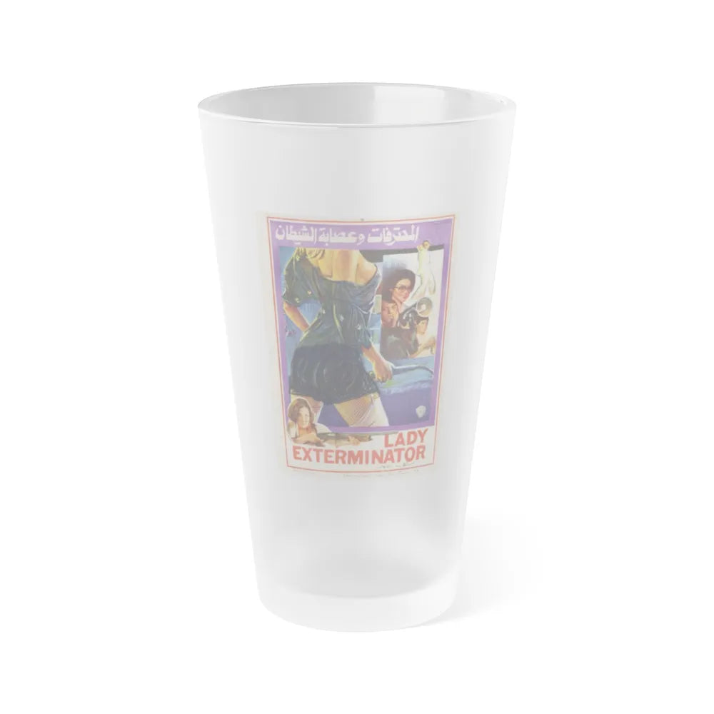 LADY EXTERMINATOR (EGYPT) 1977 Movie Poster - Frosted Pint Glass 16oz-16oz-Frosted-Go Mug Yourself