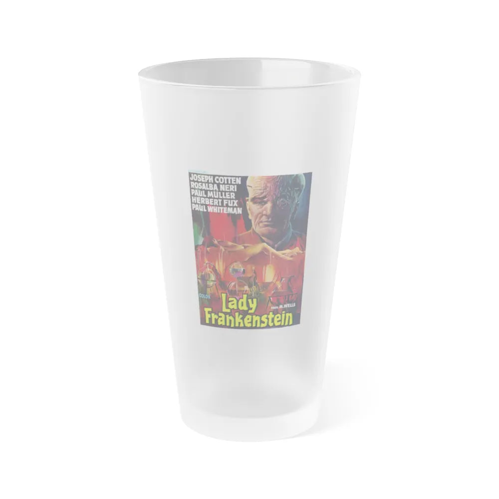 LADY FRANKENSTEIN (4) 1971 Movie Poster - Frosted Pint Glass 16oz-16oz-Frosted-Go Mug Yourself