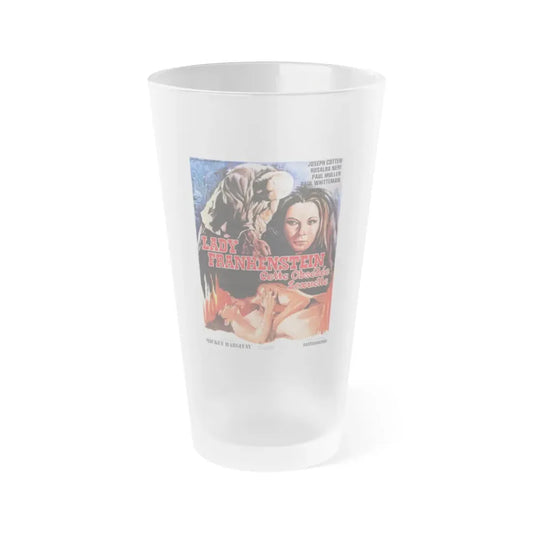 LADY FRANKENSTEIN (FRENCH) 1971 Movie Poster - Frosted Pint Glass 16oz 16oz Frosted - Go Mug Yourself