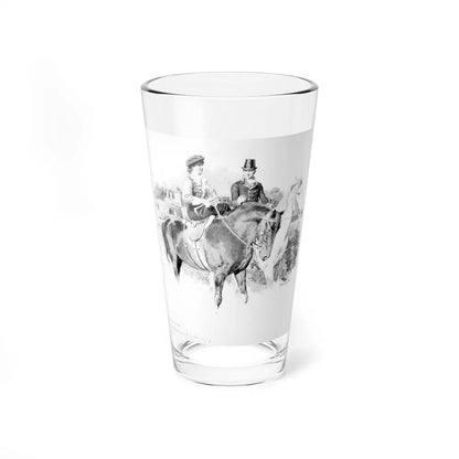 Lady Hester Stanhope Riding with William Pitt - Pint Glass 16oz-16oz-Go Mug Yourself