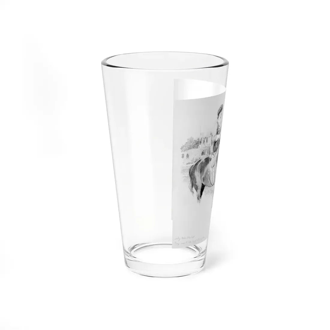 Lady Hester Stanhope Riding with William Pitt - Pint Glass 16oz - Go Mug Yourself