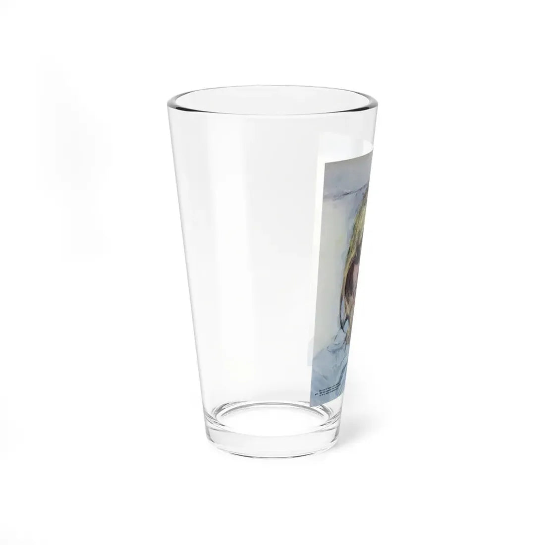 Lady in Blue by C.Turner, Woman magazine, December 31, 1966 - Pint Glass 16oz - Go Mug Yourself