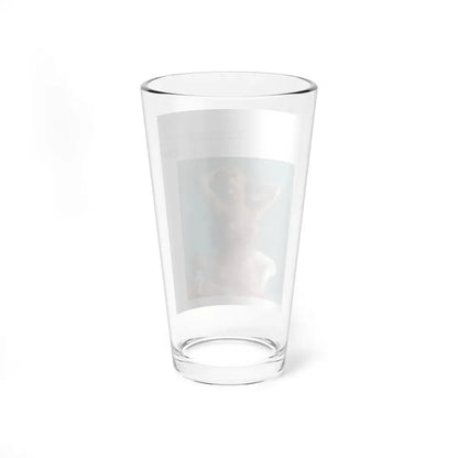 Lady In Laros Gown, advertisement, Harper's Bazaar, February 1946 - Pint Glass 16oz - Go Mug Yourself