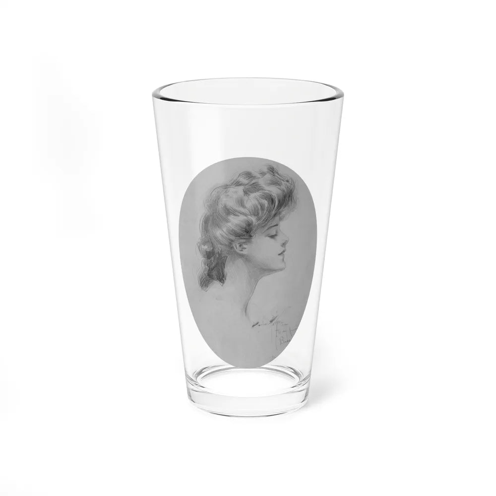 Lady in Profile, 1904 - Pint Glass 16oz-16oz-Go Mug Yourself