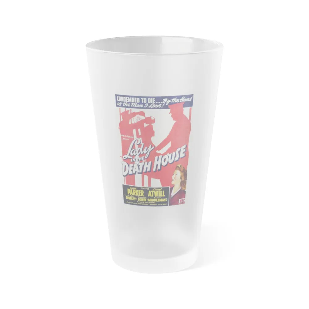 LADY IN THE DEATH HOUSE 1944 Movie Poster - Frosted Pint Glass 16oz-16oz-Frosted-Go Mug Yourself