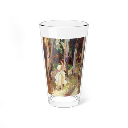 Lady in Woods - Pint Glass 16oz 16oz - Go Mug Yourself