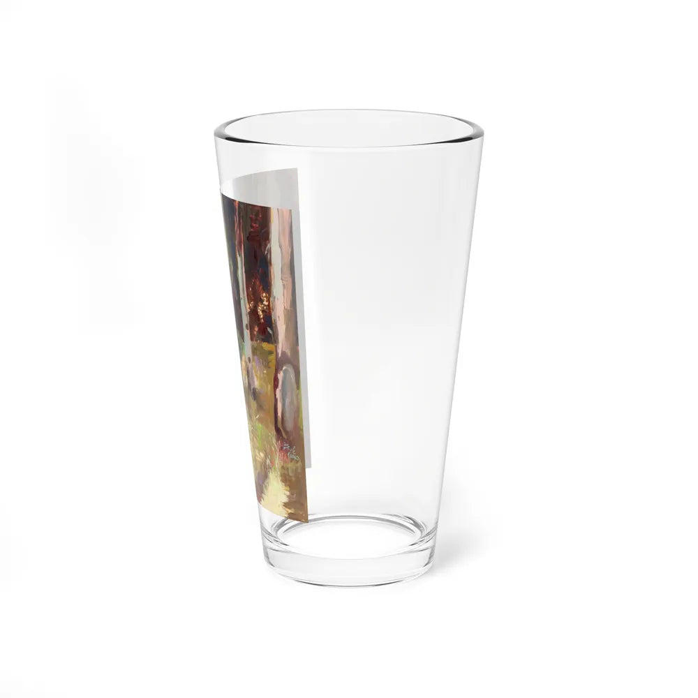 Lady in Woods - Pint Glass 16oz-Go Mug Yourself