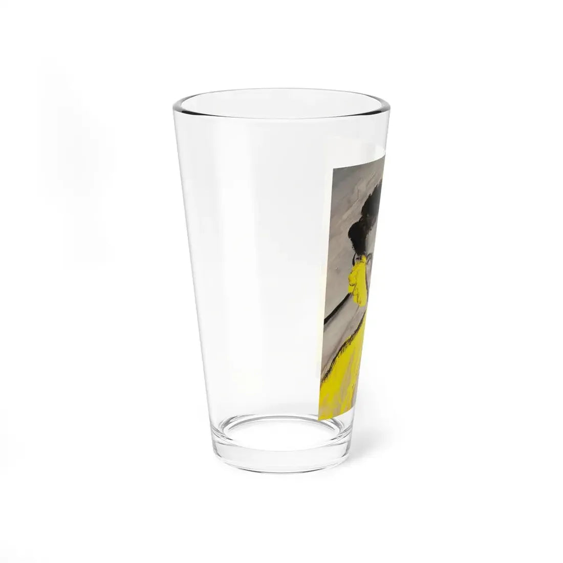 Lady in Yellow, circa 1970s - Pint Glass 16oz - Go Mug Yourself