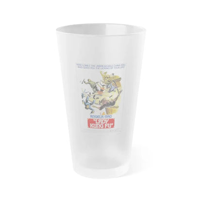 LADY KUNG FU (HAPKIDO) 1972 Movie Poster - Frosted Pint Glass 16oz 16oz Frosted - Go Mug Yourself