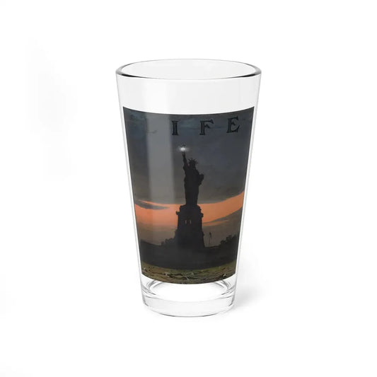 Lady Liberty at Night, Life Magazine cover study, c. 1908 - Pint Glass 16oz 16oz - Go Mug Yourself