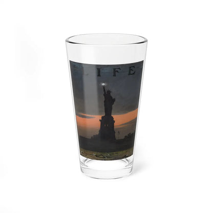 Lady Liberty at Night, Life Magazine cover study, c. 1908 - Pint Glass 16oz-16oz-Go Mug Yourself