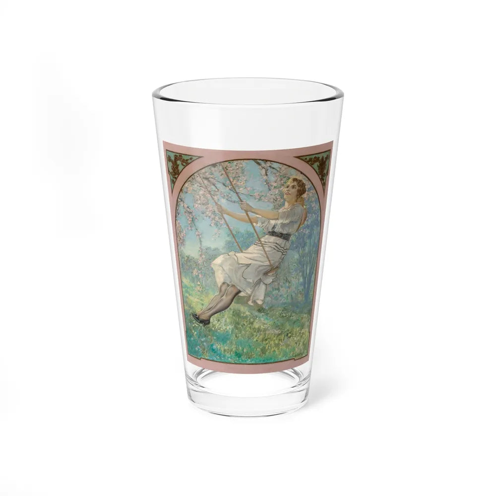 Lady on Swing - Pint Glass 16oz-16oz-Go Mug Yourself