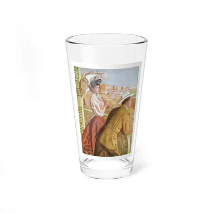 Lady With A Scarf by Adrian Alington, Good Housekeeping. 1950 - Pint Glass 16oz 16oz - Go Mug Yourself