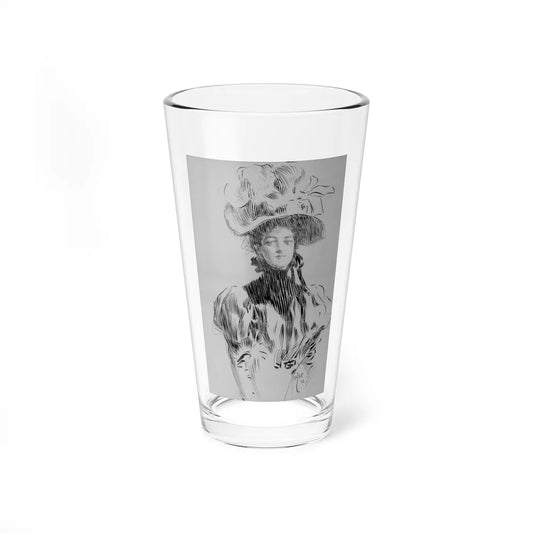 Lady with Bonnet, 1898 - Pint Glass 16oz-16oz-Go Mug Yourself