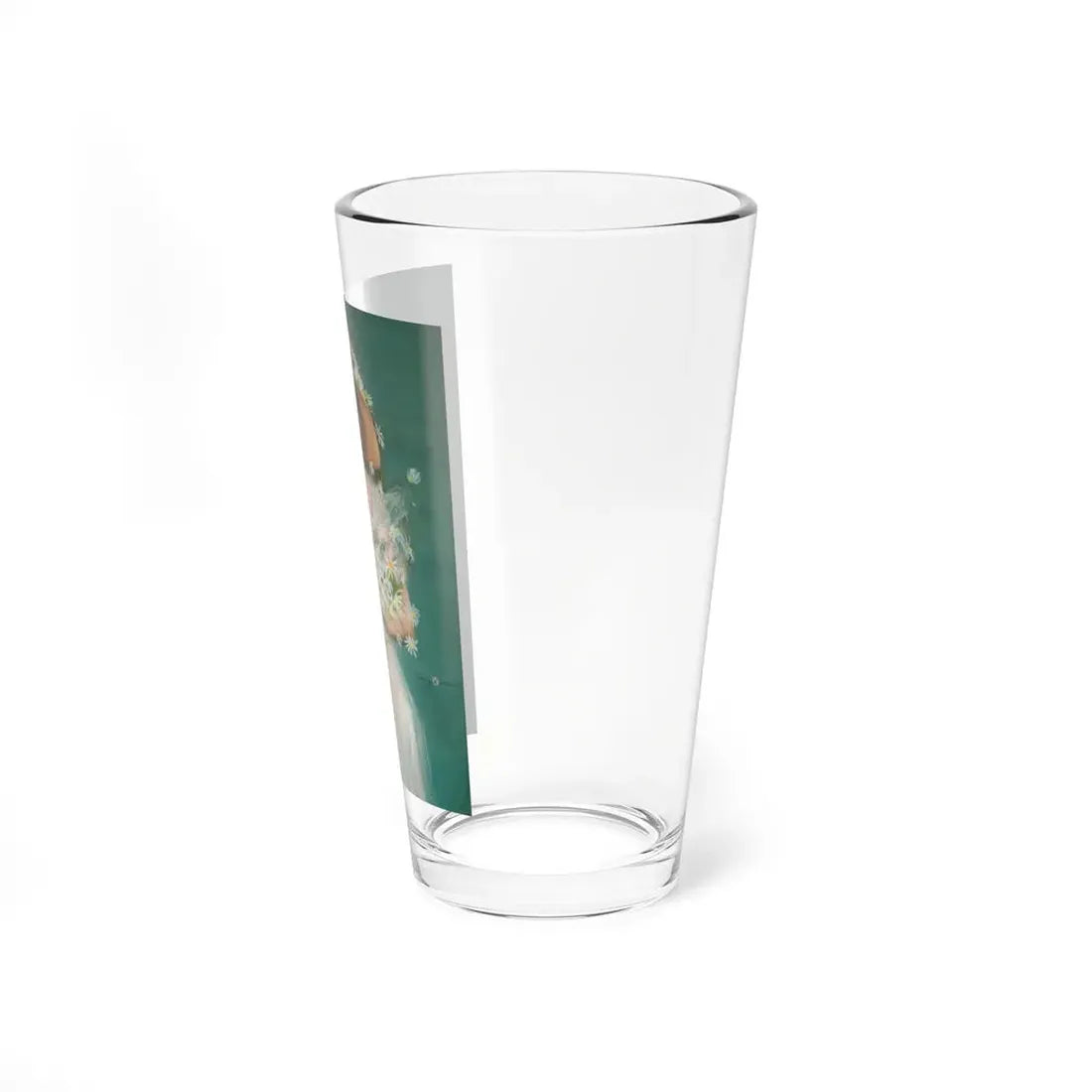 Lady with Daises - Pint Glass 16oz - Go Mug Yourself