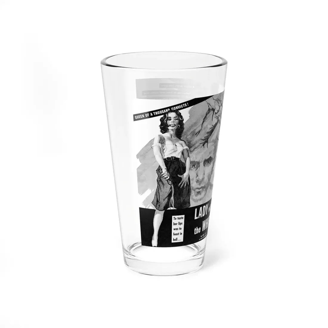 Lady with the Whip, Real Men, December 1958 - Pint Glass 16oz - Go Mug Yourself