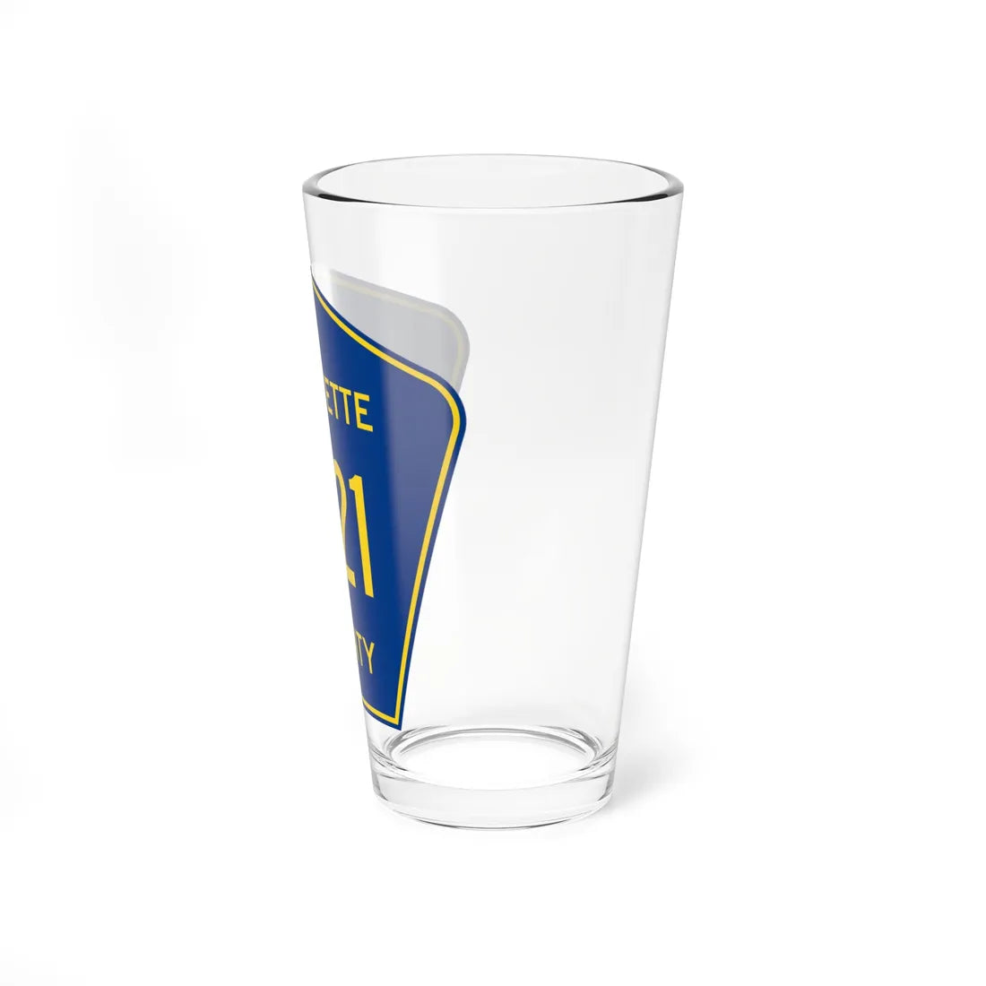 Lafayette County Route 1021 MS (Mississippi) (Road Sign) Pint Glass 16oz - Go Mug Yourself