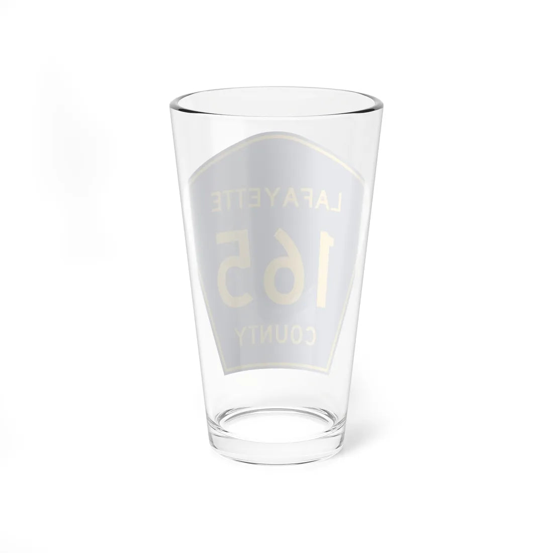 Lafayette County Route 165 MS (Mississippi) (Road Sign) Pint Glass 16oz - Go Mug Yourself
