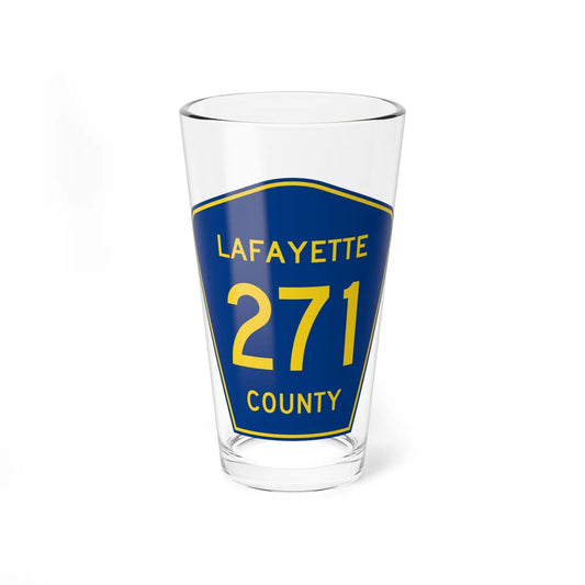 Lafayette County Route 271 MS (Mississippi) (Road Sign) Pint Glass 16oz 16oz - Go Mug Yourself