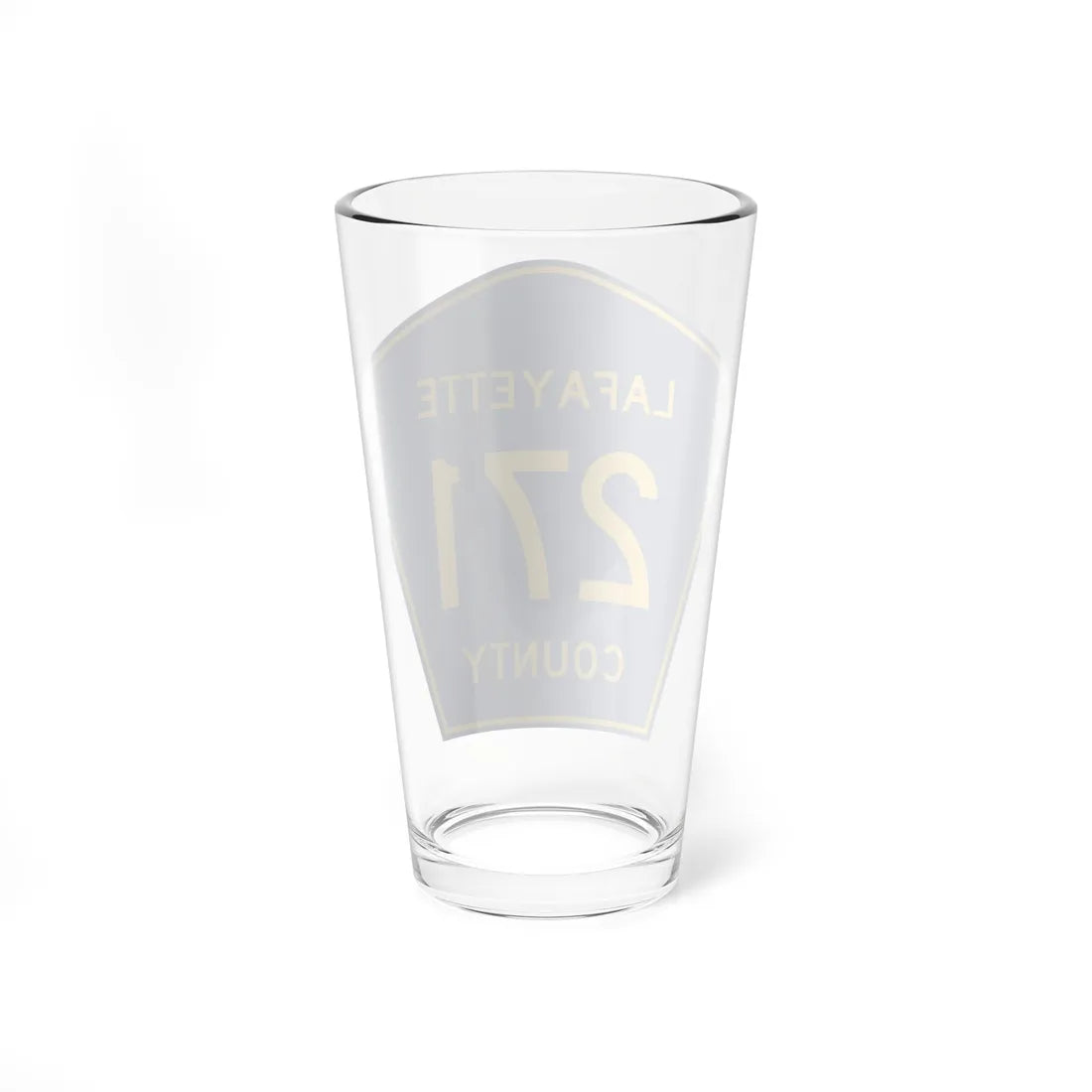 Lafayette County Route 271 MS (Mississippi) (Road Sign) Pint Glass 16oz - Go Mug Yourself