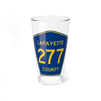 Lafayette County Route 277 MS (Mississippi) (Road Sign) Pint Glass 16oz 16oz - Go Mug Yourself