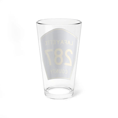 Lafayette County Route 287 MS (Mississippi) (Road Sign) Pint Glass 16oz - Go Mug Yourself
