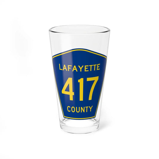 Lafayette County Route 417 MS (Mississippi) (Road Sign) Pint Glass 16oz 16oz - Go Mug Yourself