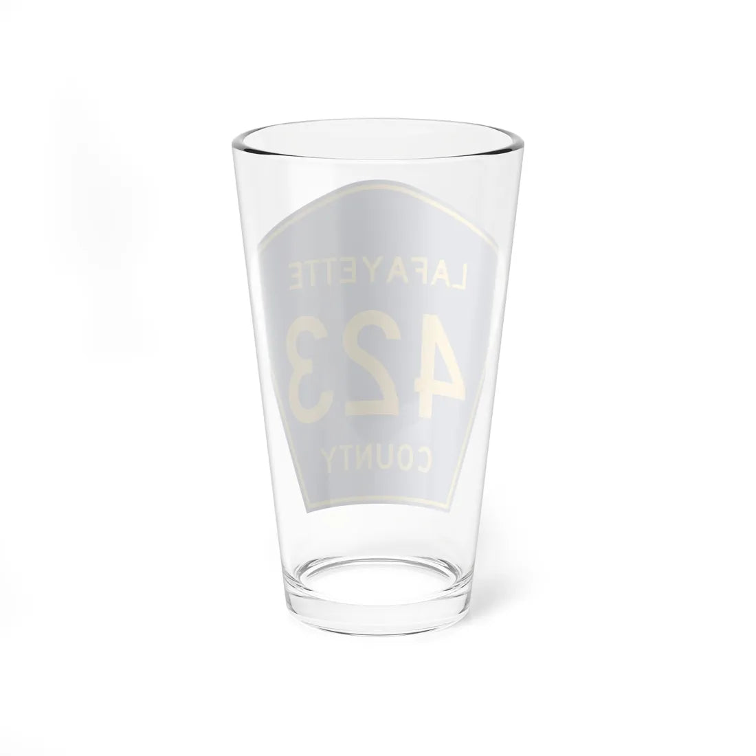 Lafayette County Route 423 MS (Mississippi) (Road Sign) Pint Glass 16oz - Go Mug Yourself