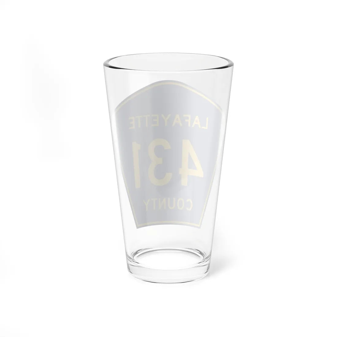 Lafayette County Route 431 MS (Mississippi) (Road Sign) Pint Glass 16oz - Go Mug Yourself