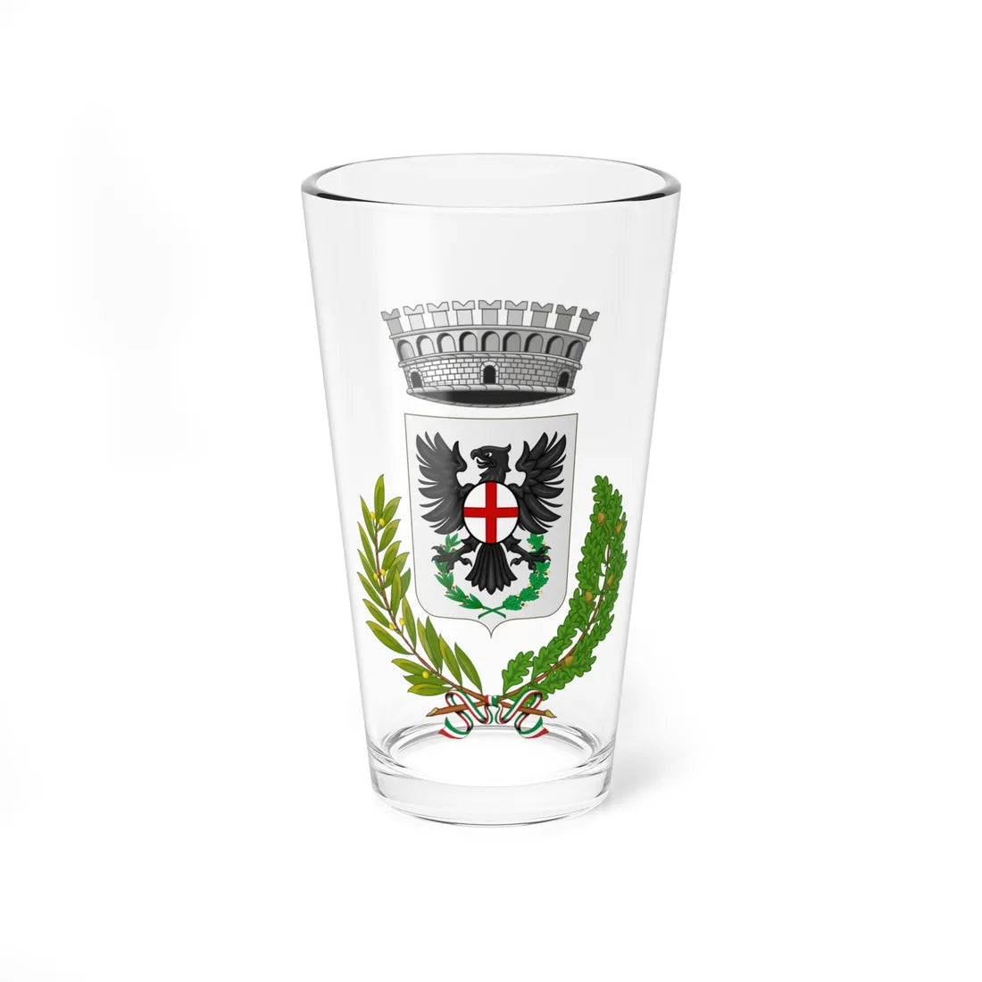Laigueglia-Stemma (Italy) (Coat of Arms) Pint Glass 16oz 16oz - Go Mug Yourself